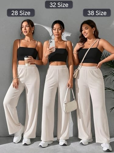 Image of GRECIILOOKS Women's Parachute Cargo Pants - High Waist Flared Korean Trousers| Trendy Casual Wear for Daily & Travel Use (Available in Plus Size)