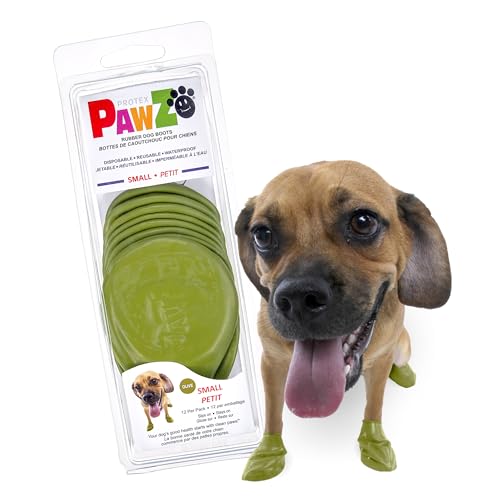 PawZ Rubber Dog Boots for Small Paws