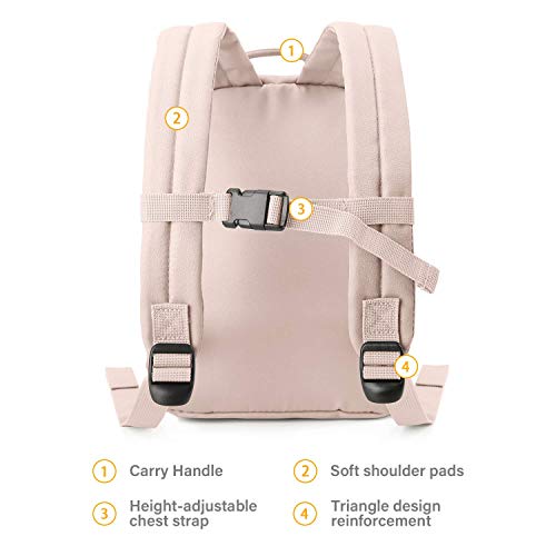 Mommore Fashion Toddler Backpack For Girls With Safety Leash For Kids, Pink #TOP3