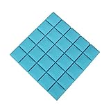 NEECS Hoteldekoration Schallabsorbierende Baumwolle, Akustikplatten für Unternehmen, Büro, Fernsehstation, Besprechungsraum, schalldichter Schaumstoff, 10 Stück (rot) (blau)