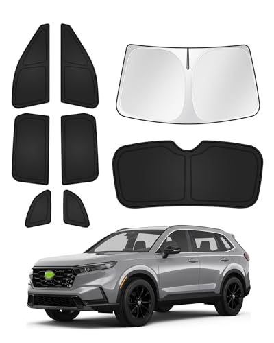 Image of Canvcle Sunshades for Honda CRV 2023-2025 2026 CR-V Accessories Windshield Sun Shade Side Rear Window Shade Cover Sun Visor Shield Privacy Protection Keep Vehicle Cool Black 8PCS