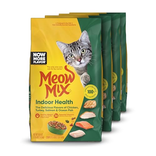 Image of Meow Mix Indoor Health Dry Cat Food, 3.15 Pound Bag (Case of 4)