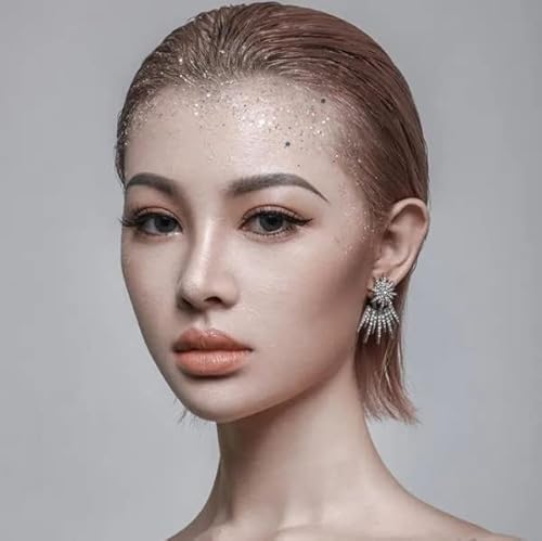 image for Go Ho Hair and Body Glitter Spray,Festival Glitter Powder Makeup for H