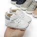 Sekantrol Baby Boys Girls First Walker Crib Newborn Shoes, Soft Rubber Sole Infant Sneakers Fashion High-Top Non-Slip Toddler Dress Moccasins Shoes (011-White, Infant, 6-12 Months, Medium)