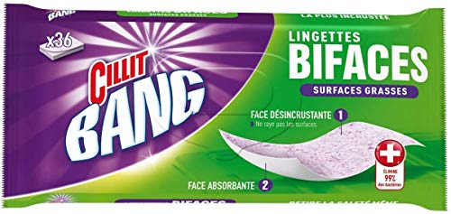 Cillit Bang Pacquet de 36 Lingettes Desincrustantes BiFaces - Lot de 2