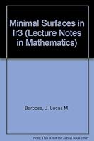 Minimal Surfaces in R 3 038716491X Book Cover