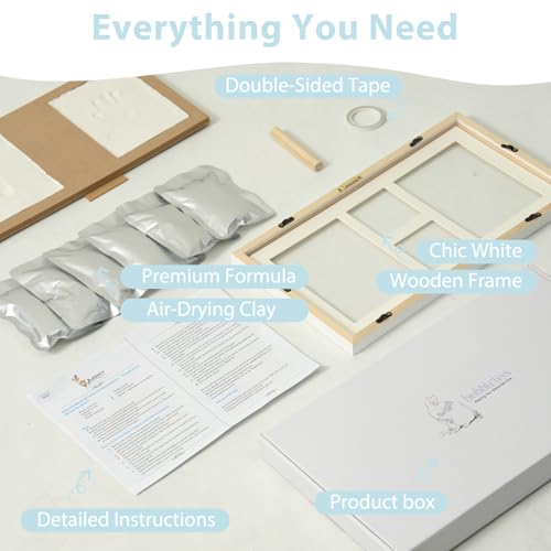 Baby Hand and Footprint Kit Makes A Great Gift Present for Birthdays, Christenings and Baby Showers, Newborn Baby Keepsake Frames - Image 5