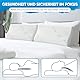 ENGRUPPE Nackenkissen – Orthopädisches Memory Foam Kissen für Seiten-, Rücken- & Bauchschläfer, 60x40x12/10 cm