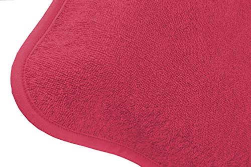 Sansibar Schonbezug für Gartenliege mit gesticktem Säbel Logo Strandliegenauflage Frottee Schonbezug 100% Baumwolle - ca. 75 x 200 cm Pink