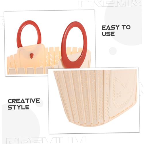 Panier de rangement plastique pliable polyvalent avec poignée