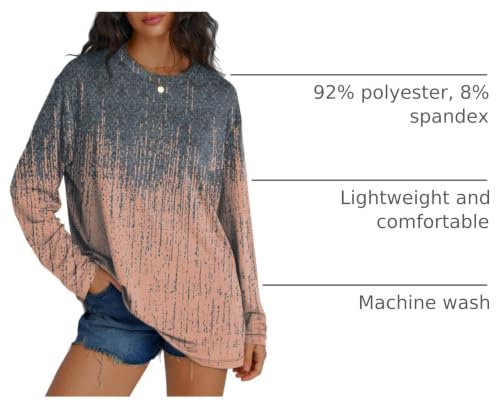 Image of Trendy Queen Womens Oversized Long Sleeve Shirts Fall Tops 2026 Basic Tees