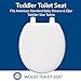 BEMIS BB540 Baby Toilet Seat, Toddler Size Seat Specifically Fits American Standard and Eljer Baby Toilets, Durable Wood, White