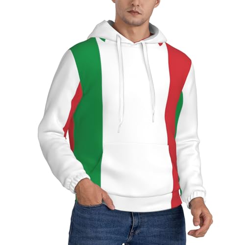 Sweat à capuche homme de qualité supérieure épais à imprimé italien XXL