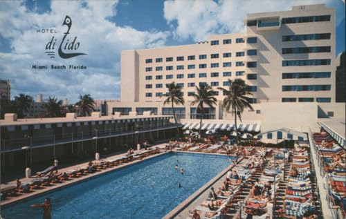Hotel di Lido Miami Beach Postcard