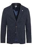Regular Fit camel active Herren Casual Sakko aus einem Baumwolljersey Dunkelblau menswear-58