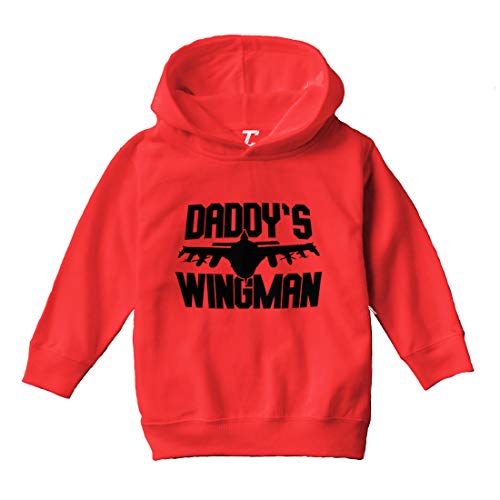 Tcombo Daddy's Wingman - Single Dad Funny Toddler/Youth Fleece Hoodie