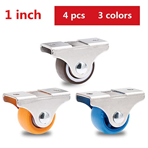 Roulettes universelles pour meubles plaque supérieure en fer nylon fixe