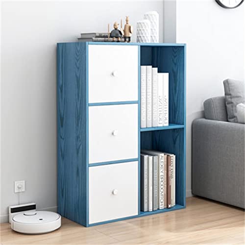 Bay Window Low Cabinet Bay Window Cabinet Locker Bedroom Storage Storage Small Cabinet Home Multi-functional Window Sill Balcony Rack (Color : Blue, Size : 80x24x50cm)