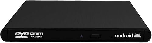 Miniatura 2 de Unidad externa de CD y DVD compatible con Android TV, smartphone, tableta y proyector | Aplicación gratuita para Android disponible | Compatible con