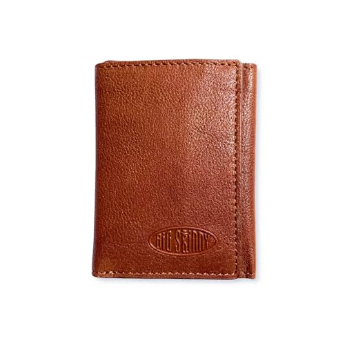 Big Skinny Full Leather RFID Blocking Trifold (Cognac)