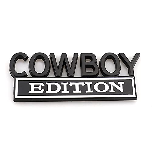 Autocollant Cowboy en métal 3D pour personnaliser le hayon des camions de style américain