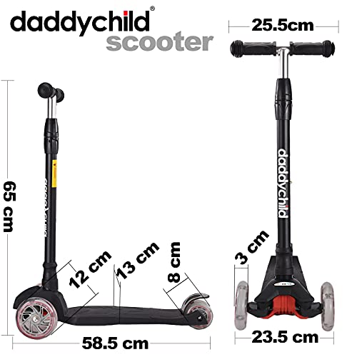 Scooters For Kids 3 Wheel Kick Scooter For Toddlers Girls & Boys, 4 Adjustable Height, Lean To Steer, Extra-Wide Deck, Light Up Wheels For Children From 3 To 14 Years Old #TOP4