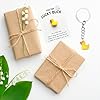 Ethlomoer Cute Duck Keyring - Little Yellow Duck Keychain with Encouragement Card, Pocket Hug & Good Luck Card - Mini Keyring for Women & Kids, Pendant Accessories #4
