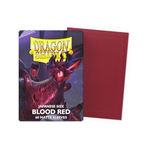 Dragon Shield Japanese Matte Sleeves - Blood Red ’Juusouken’ (60 Sleeves)