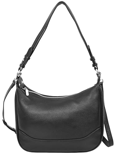 Sac à main Hobo A668 en cuir véritable élégant pour femme avec plusieurs bretelles