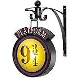 Vintage Hanging 9 3/4 Night Light, Platform 9 3/4 Sign Wall Light, Home Decor 9 ¾ Sign Lights Led Lamp Decoration, Halloween Christmas Gift for Movie Lovers and Fans