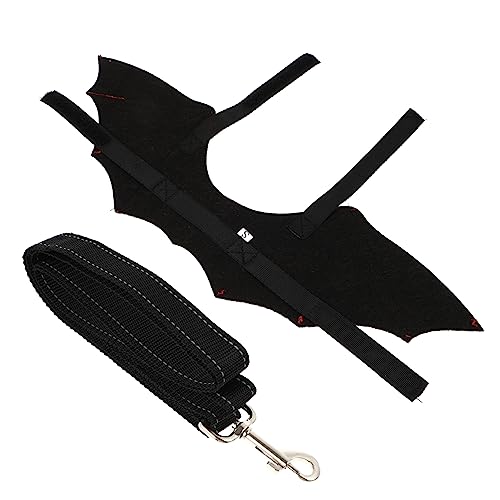 BESPORTBLE Dog Walking Harness Cat Leash and Harness Pet Vest Adjustable Chest Strap for Small Pets Unique Bat Wings Party-Ready Perfect for Halloween and More Random Color