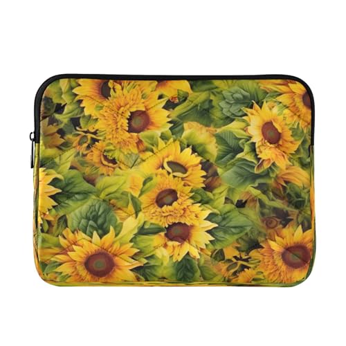 Funda para portátil con diseño de girasoles 13-14 pulgadas miniatura 1