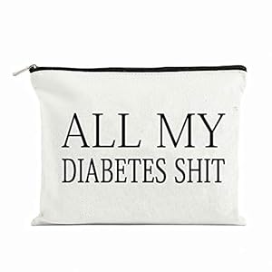 All My Diabetes Shit Funny Diabetic Travel Bag Pouch Personalized Gift for Diabetic Emergency Supply Bag for Grandma…