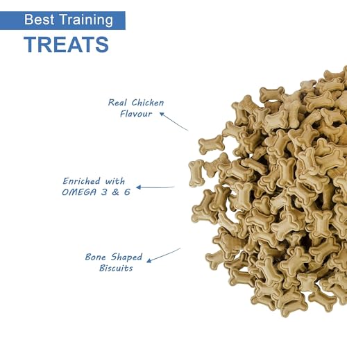 Image of Chicken Flavour Real Chicken Dog Biscuit for All Life Stages, 500GM Buy 500GM GET 500 GM Free