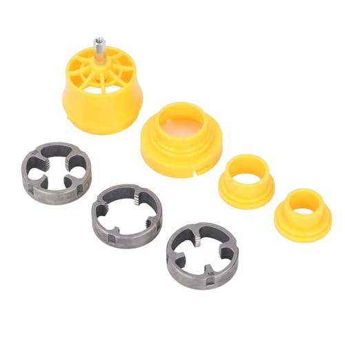 Herramienta para Hacer Roscas de PVC, Kit de Modelo Eléctrico para Taladro Eléctrico, Máquina de Roscado Eléctrico de Utensilios, Roscadora Redonda, Troquel Circular, Troqueles