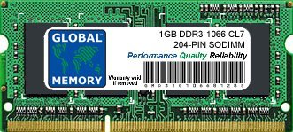Mémoire RAM 1Go DDR3 1066MHz PC3-8500 SODIMM 204-PIN pour MacBook Pro 2008 2009 2010
