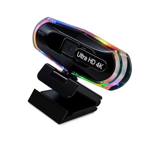 Webcam d'ordinateur 1080p 60fps avec éclairage couleur cool pour réussir vos lives Twitch