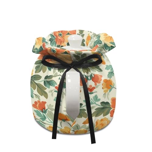 Image of Flower Tea Cozy for Teapot Kettle Dust Cover Large Tea Cosy Insulation and Keep Warm Portable Easy to Clean Kettle Protective Suitable for Kitchens Hotels or Cafes