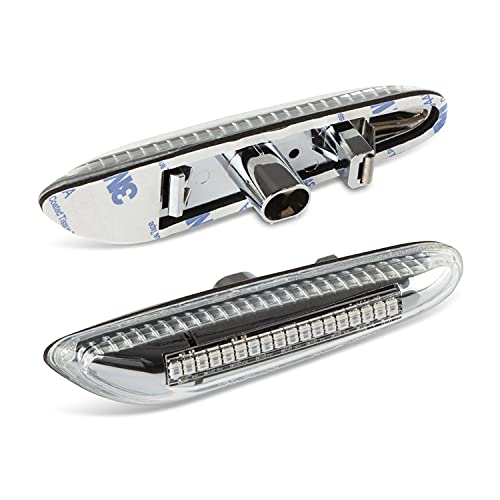 Kierunkowskaz boczny LED pasuje do BMW serii 1 | E81, E82, E87, E88 | chrom przezroczyste szk?o