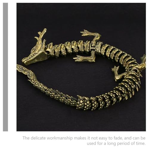 Figurine de dragon en cuivre SECFOU cadeau idéal pour le bureau - 4