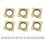 WeiMeet Steel Rubber Stepper Motor Vibration Dampers with 12 Pieces M3 5mm Screws for CNC, NEMA 17 Creality CR-10,10S 3D Printer(6 Pack)