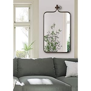   Kate-and-Laurel-Yitro-Rustic-Wall-Mirror-20-x-35-Bronze-Farmhouse-Wall-Decor-for-Any-Room