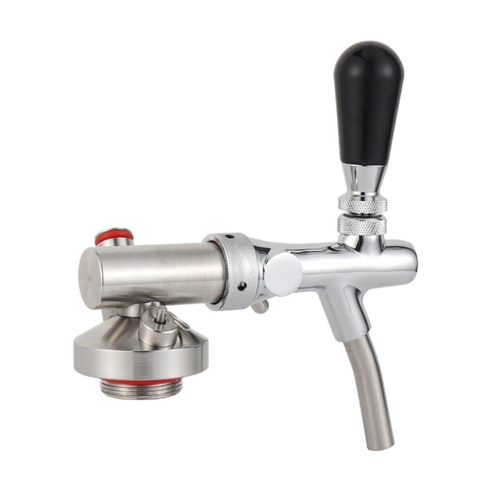 Mini barril lanza de acero inoxidable con bloqueo de bola, grifo for barril de cerveza, dispensador, Conector de ajuste rápido for Mini barril, lanza casera