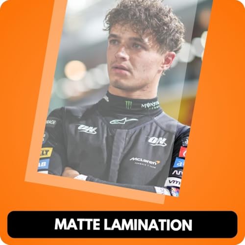 Image of Lando Norris Poster (Set of 40) | F1 Lando Norris Mini Posters (15 x10 cm) | McLaren F1 Poster Lando Norris Posters for Wall, Bedroom, Living room | Formula One Posters | Glue Dots Included (A 023)