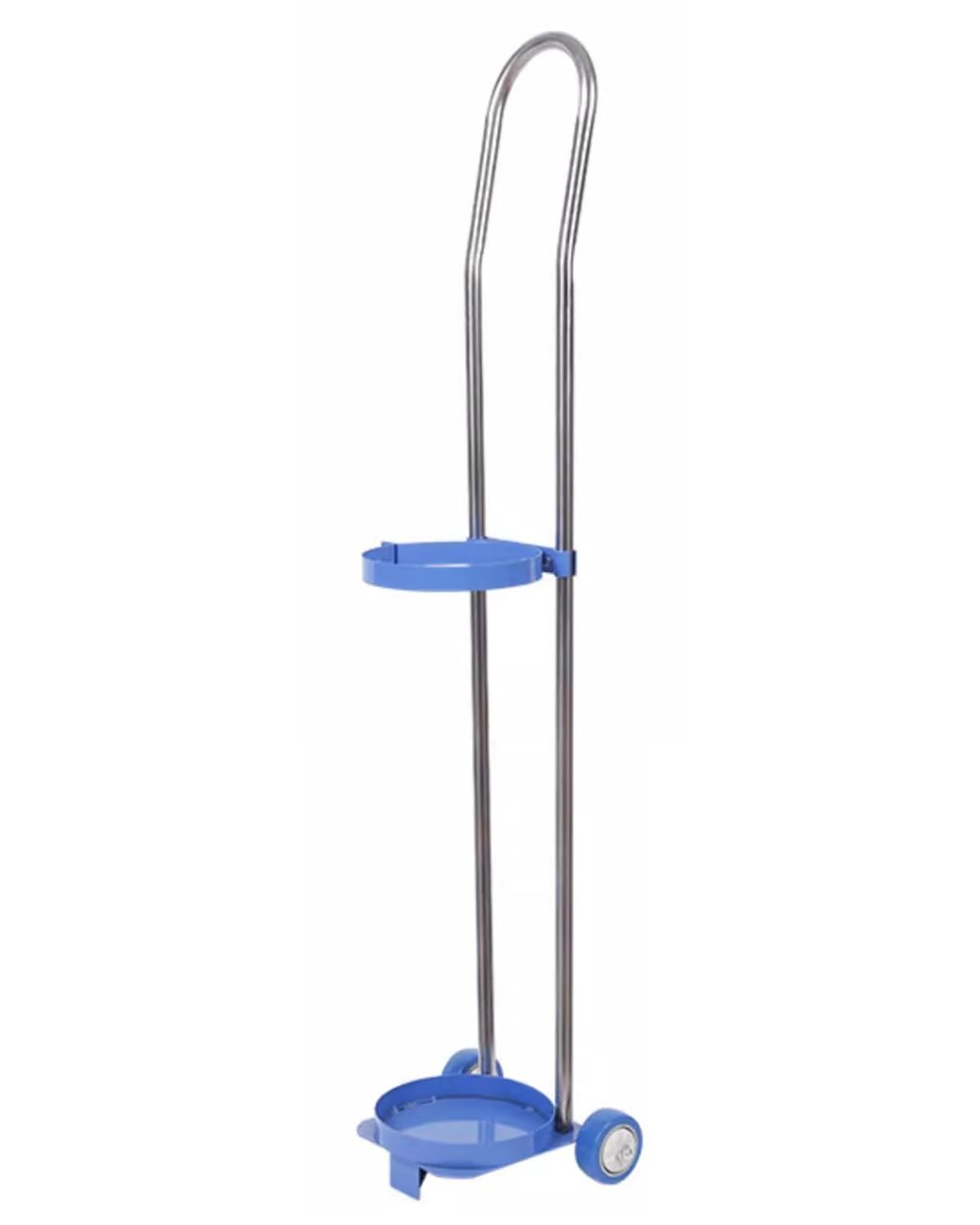 ENHEN Oxygen Tank Holder Sturdy Gas Tank Dolly Machine with Handle, Rolling Two Wheel Household Oxygen Cylinder Cart, Steel Clinics Labs Factory CO2 Regulator Truck(110cm (43 1/4