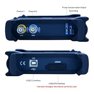 Hantek Laptop PC USB Digital Storage Virtual Oscilloscope 2 Channels 20Mhz Handheld Portable Osciloscopio (6022BE)
