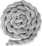 Handmade Soft Cushion Soft Knot Pillow Decoration for Bedroom (Grey, 4)