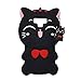 Galaxy Note 9 Case Soft Silicone Cute Cartoon Lovely Fashion Cover for Samsung Galaxy Note 9 Cool Cases for Kids Boys Girls (Black Lucky Cat)