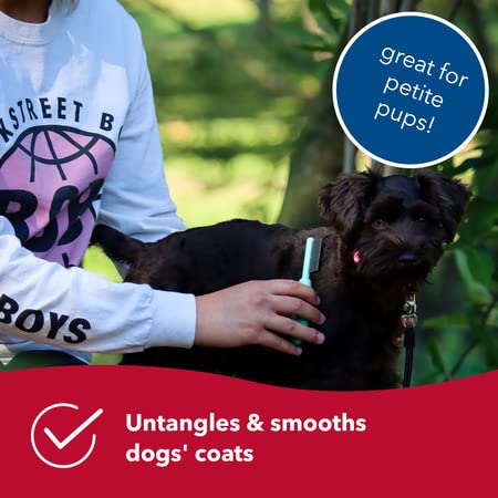 Coastal Pet Li'l Pals Double-Sided Dog Comb - Tick & Flea Comb - Dog Grooming Brush For Small Breeds & Puppies - One Size #TOP2