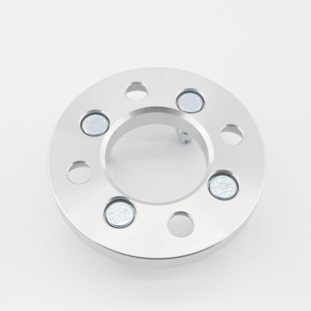 Entretoises de Jante universelles Adaptateurs d'entretoises de Roues en Aluminium PCD 4x108 (4x4.25) à 4x100 CB 71 15/20/25mm, Goujons 12x1.5, Accessoires de Jantes de Voiture, 2 pièces(15mm)